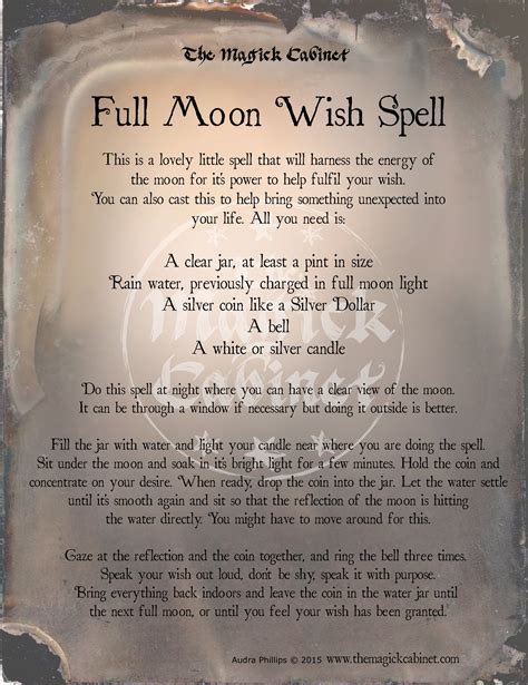 Full moon spell